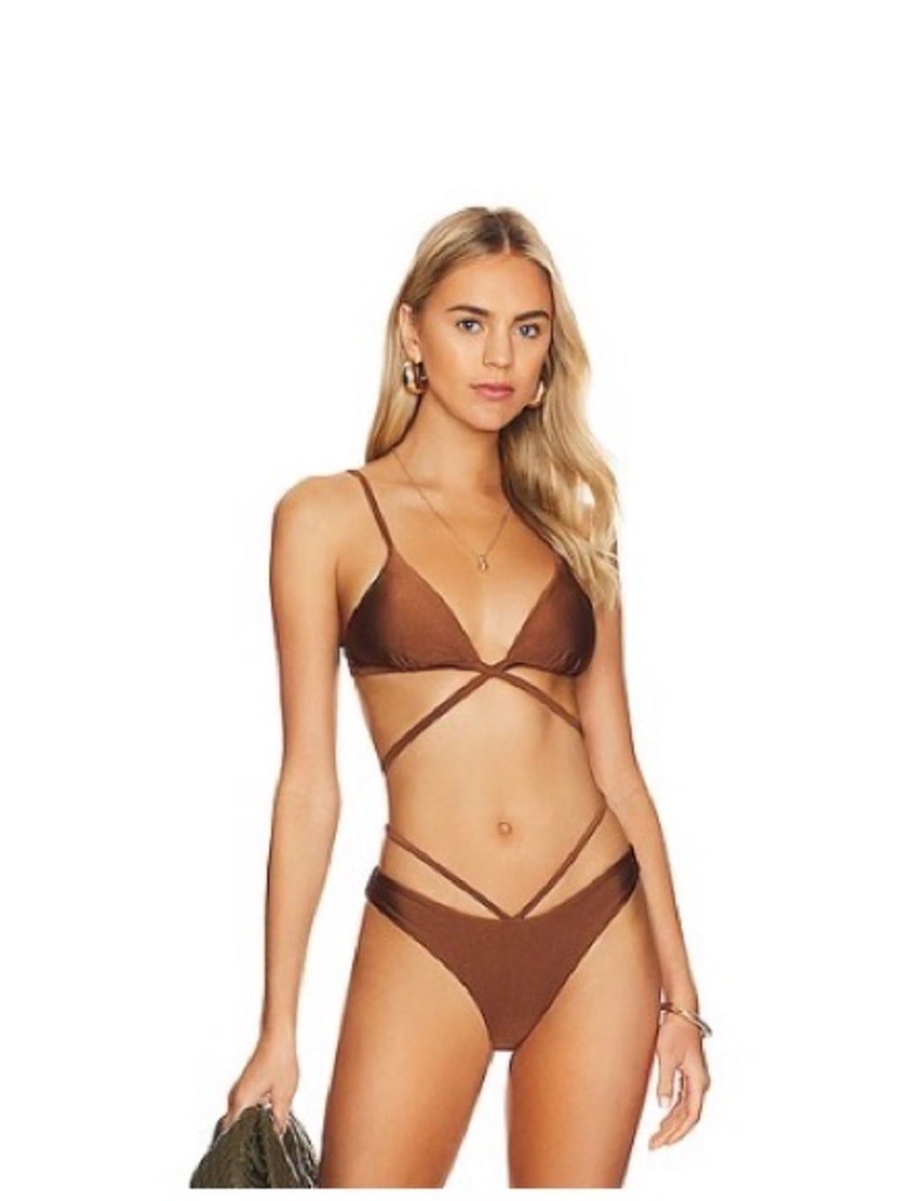 Simkhai Brown Bikini Set